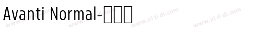 Avanti Normal字体转换